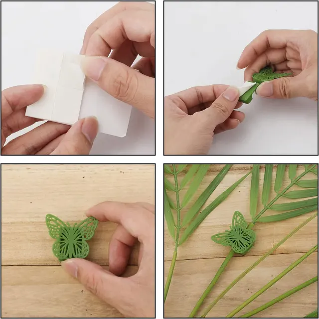 10 db Növényi Hegymászó Tárgyak Rögzítése Klip Pillangó Alakú Bilincsek Ön Adagoló Láthatatlan Kerti Kampó Támogató Mászó Növények - Image 2