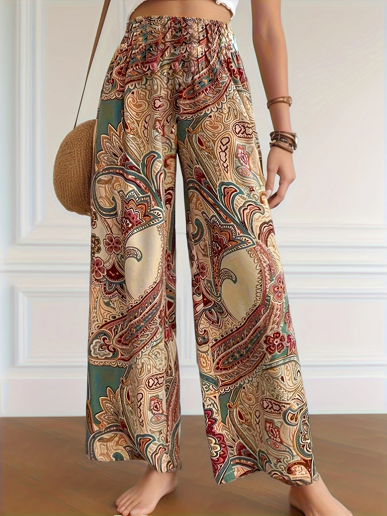 PAIN de SUCRE Women Prele Ballerina Print Loose Trousers