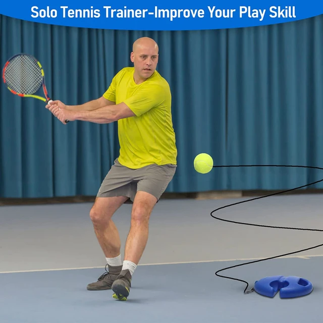 Heavy Duty Tennis Training Aids Base With Elastic Rope Ball Practice Self-Duty Rebound Tennis Trainer Partner Sparring Device 3