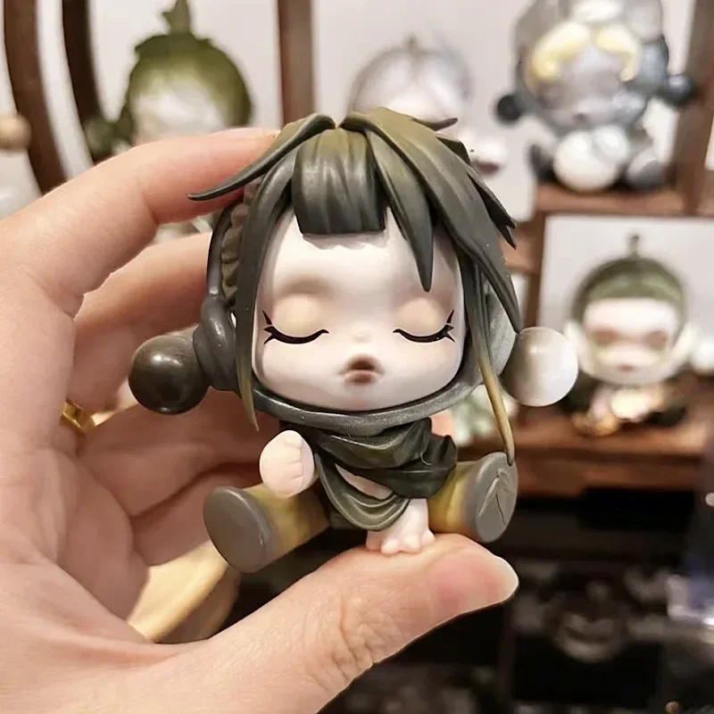 

Новое поступление, Детская модель Skullpanda, модель Momei, игрушки, фигурка, модель, подарки, коллекция, кукла, подарок