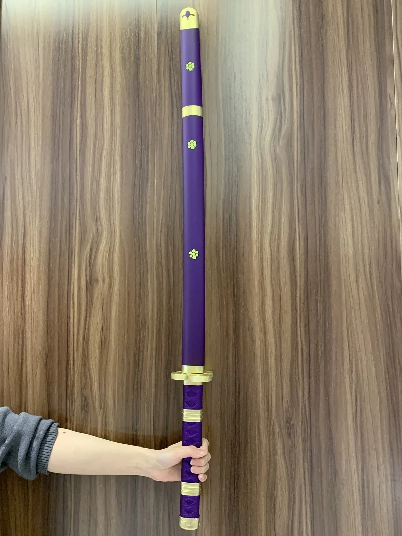 Cosplay Sword Cosplay Prop Cosplay Toy 104cm Cosplay Sword 1:1 Anime Sword Zoro Kozuki Oden Yamato Purple Weapon Katana Safety PU Wa Michi Ichi Samurai Toy