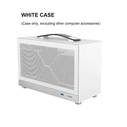 Compact Aluminum MINI ITX PC Case with 7L Capacity and Type - C Port Support (WHITE)