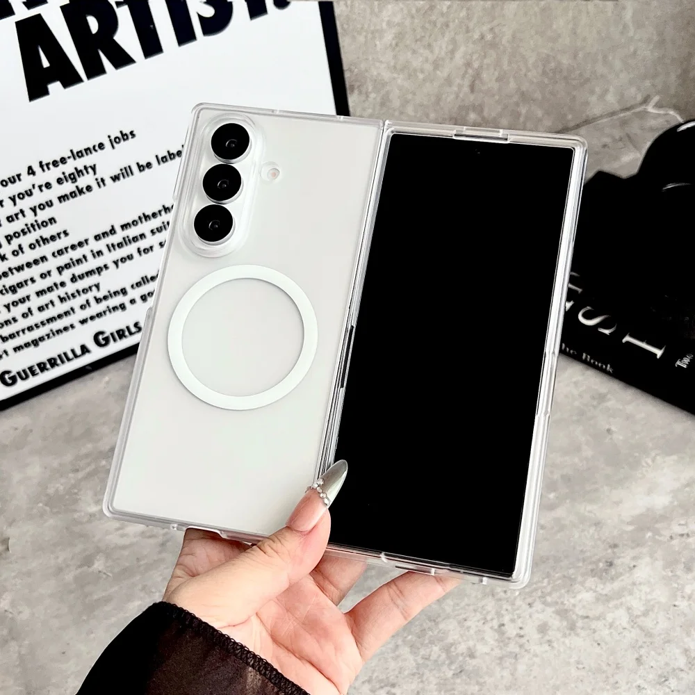 Slim Magnetic Frosted Translucent Shockproof Case for Samsung Galaxy Z Fold Series