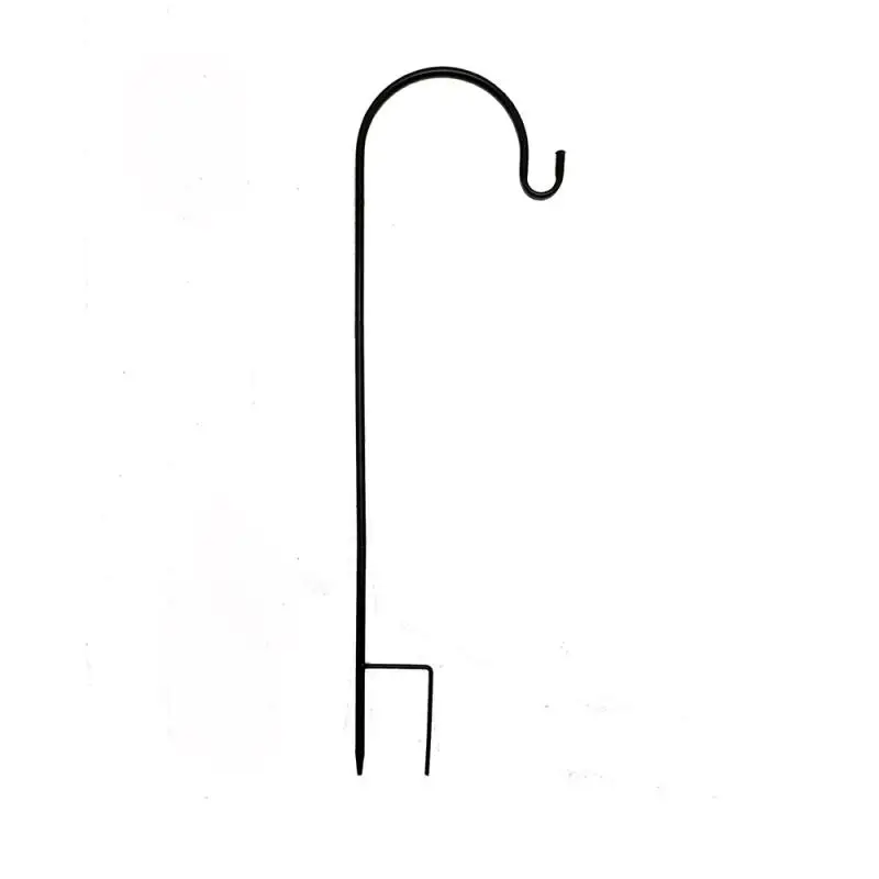 Shepherd Hook Garden Wrought Iron Stake Outdoor Plant Flower Basket Hanger Basket Hook Garden Decoration garden hooks