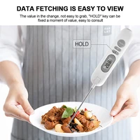 Rechargeable Food Thermometer BBQ Cooking Food Temperature Measure Tools Meat Thermometer Baking Oven Thermometer with Probe 2
