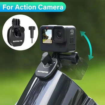 Pince de montage de pare-brise de moto, Clip en aluminium pour GoPro 13 12 Insta360 X5 Ace pour DJI Osmo 360/Action 5 Pocket 3, accessoires 1