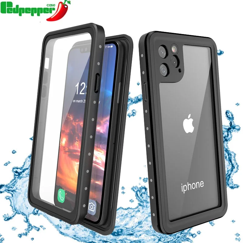 

Redpepper IP68 Waterproof case For iphone 15 14 13 12 11 pro Max XR XS MAX 7 Plus Underwater 3m Water Proof Shockproof Hard Case