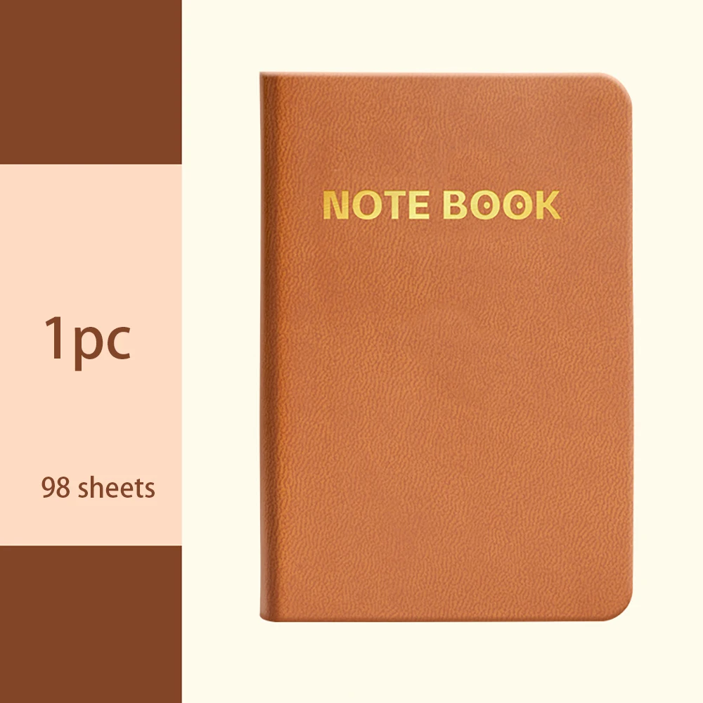 Elegant A7 Leather Pocket Notebook - Portable and Stylish Diary