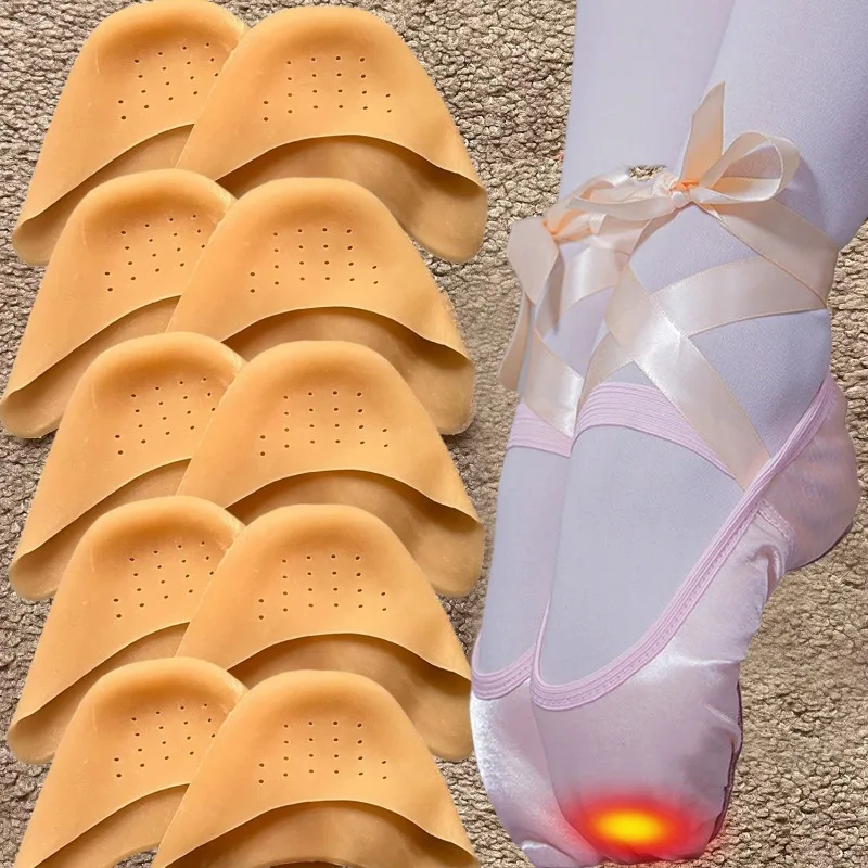 Breathable Forefoot Pad Toe Protector for Ballet Shoes Feet Care Toes Inserts Feet Cap Cover Gel Pointe High Heel Shoes Tools