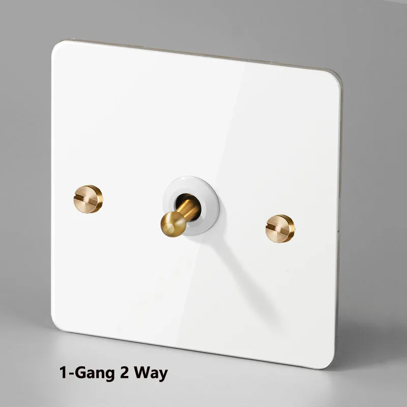 de ouro 1-4 gang 2 vias interruptor