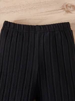 Costume à manches longues pour filles, haut à nœud à col rond pour enfants et pantalons longs adaptés aux activités de plein air de printemps et d'automne 4