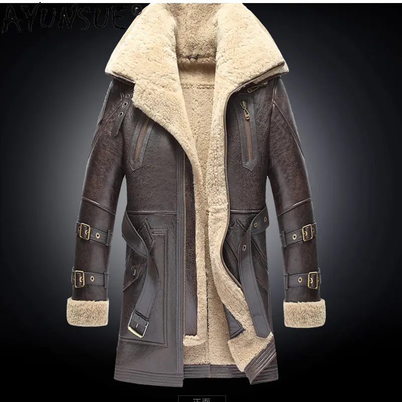 Genuine-Leather-Jackets-Men-2022-New-Natural-Sheepskin-Coats-Real-Fur ...