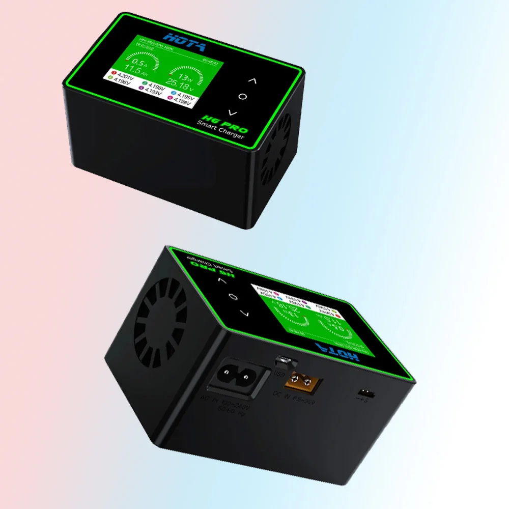 Caricabatterie Per Bilanciamento Della Batteria Al Litio Modello Hota H6 Pro Fpv Rc 1-6S Caricabatteria Lipo Ac 200W / Dc 700W 26A