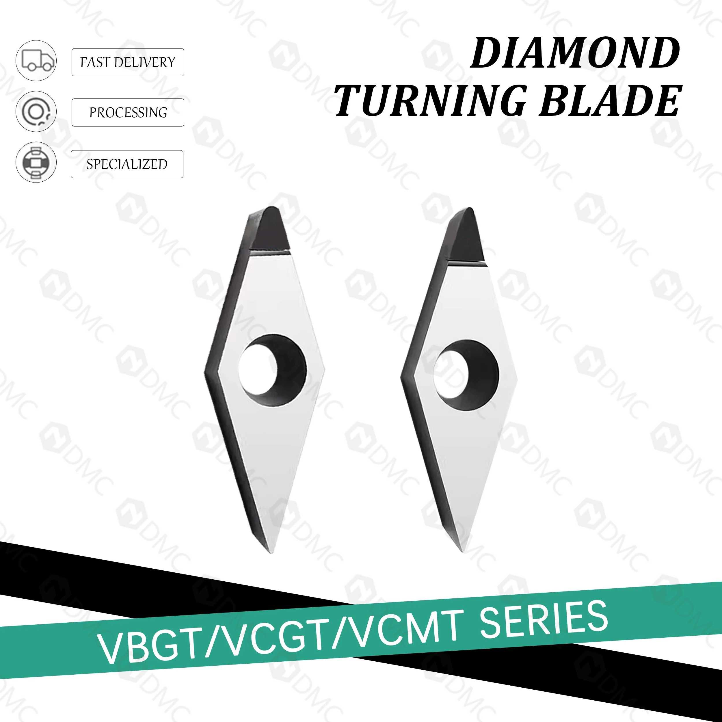 

High Quality Diamond Blades VBGT1103/VCGT1103/VCMT1604 PCD CNC Lathe Wear-resistant Cutter Tools Suitable For Aluminum Machining
