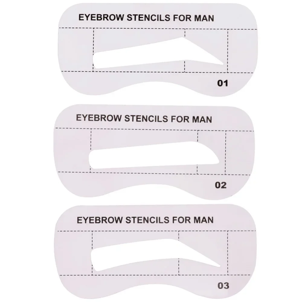 Eyebrow Stencil Tool 10Pcs/Set Beauty Eyebrow Stencil Eye Brow Shaper Kit Make Up Template Set Cosmetic Eyebrow Template For Men