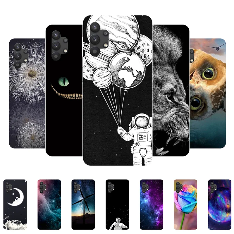 Per Samsung M32 5G Custodia Cover On Galaxy M32 Custodia Astronauta Cover Posteriore In Silicone Morbido Per Samsung Galaxy M32 5G M 32 Coque
