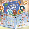 Magnetic Spelling Word Books Kids English Alphabet Letters Cognition Learning Education Montessori Teaching Aids Toys Gifts 4