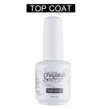 SHEENIA 15ml Long Time Shinning Soak off Gel Nail Polish No Wiping Top Coat Big Max Range No Sticky Layer Non-cleansing Topcoat