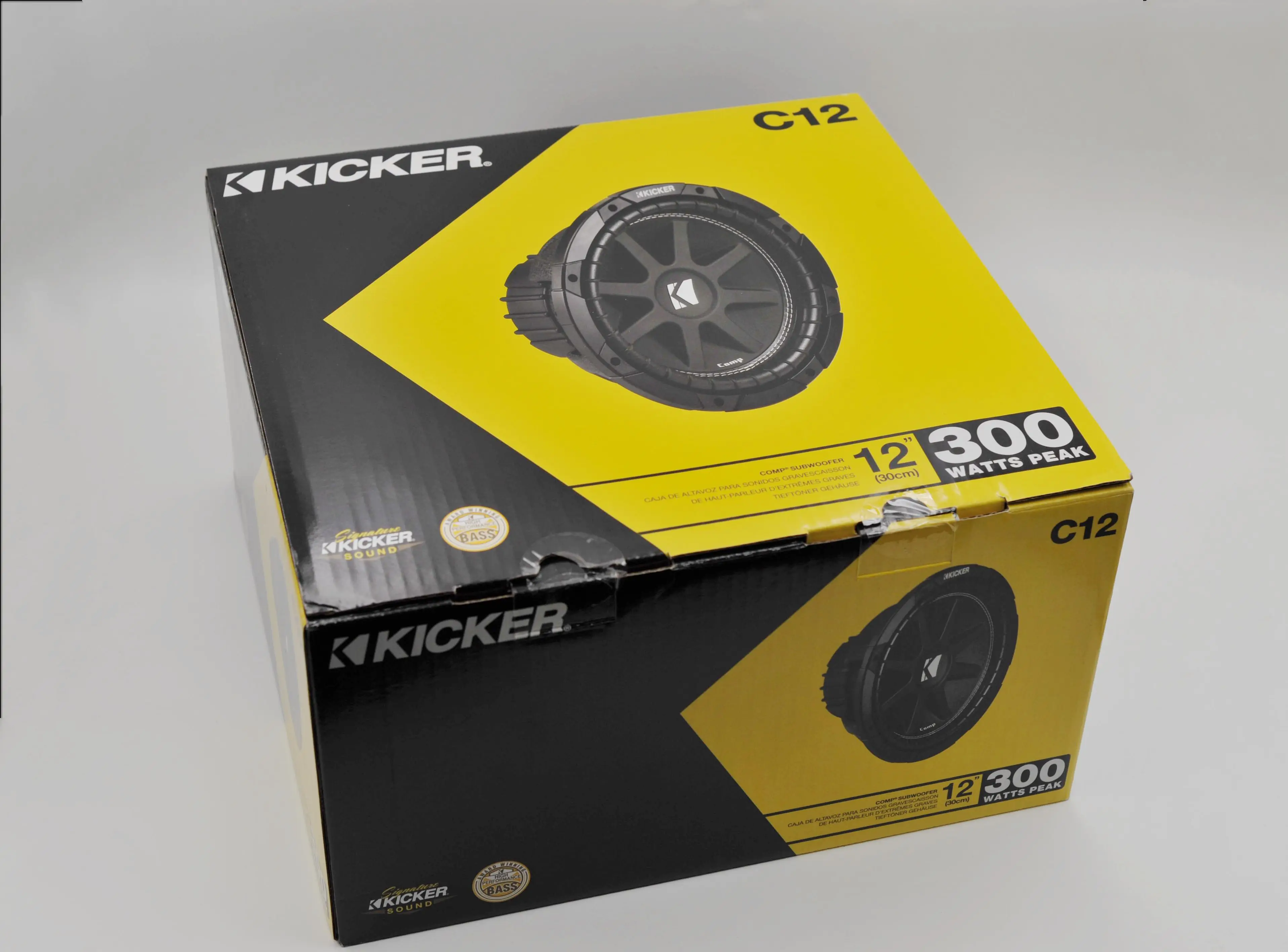 Subwoofer Enclosure Kicker C12 300 Watts Kicker Comp C12 Kicker