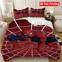 Housse de couette et taie d'oreiller Spider-Man, ensemble de literie Spider Hero, décoration de chambre pour adulte et enfant, taille simple, double, grande taille 4
