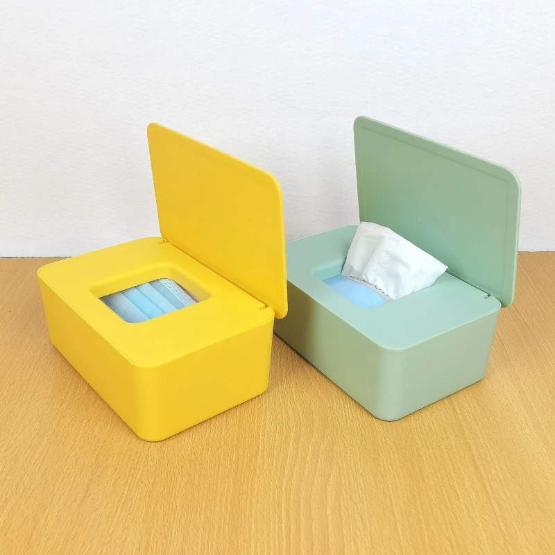 Tissue Box New Plastic Tissue Box Wet Tissue Holder Cover Wipes Paper Paper Storage Box Towel Dispenser Home Napkin Organizer