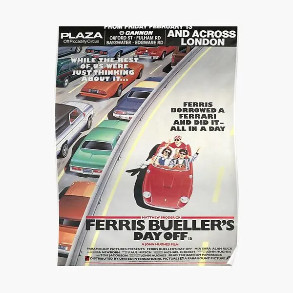 День отпуска Ферриса буеллера, плакат, домашняя картина, настенное искусство, винтажный декор, смешное настенное украшение, современная картина, печать в комнате без рамки