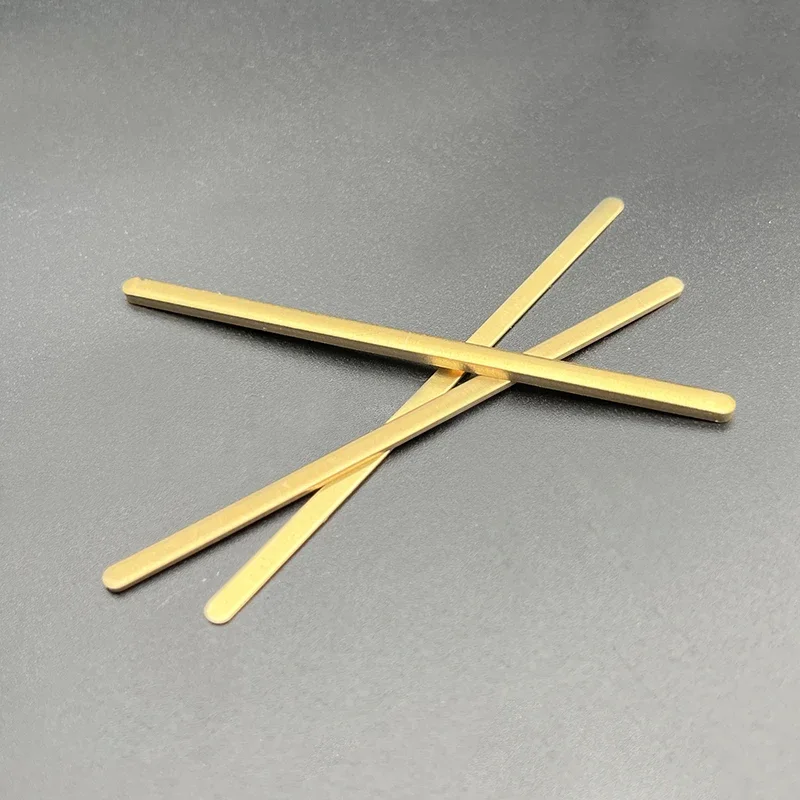 4Sets (12pcs) Saddle/Nut Height adjusting Shim Brass Durable Heightening Gasket 72x2.8mm 3pcs of 0.5/1.0/2.0mm Luthier Tool