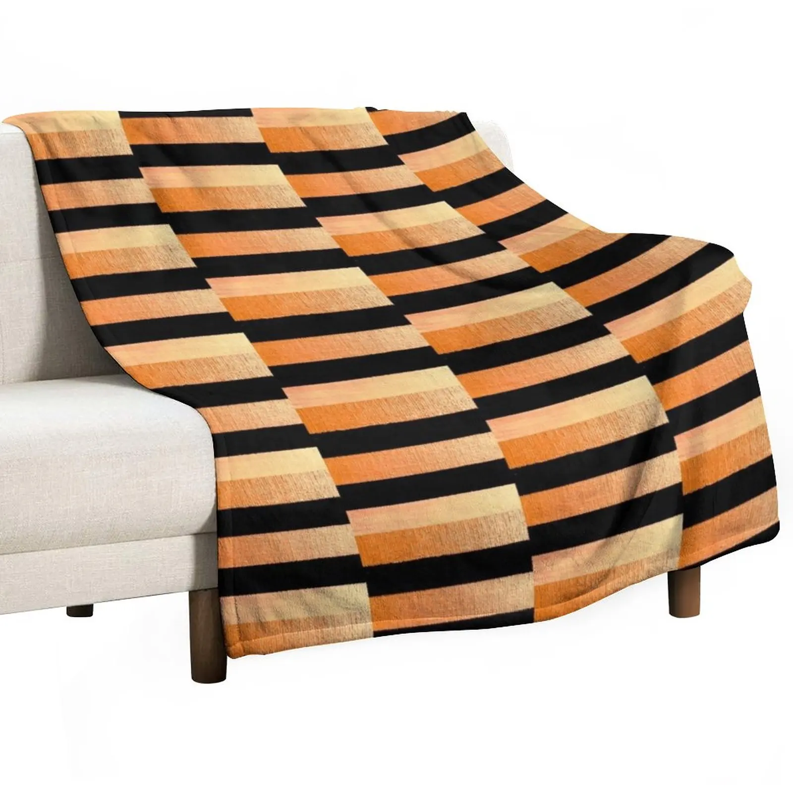 

New MIdday Summer Sun Small Strip Abstract Metallic Acrylic Art Throw Blanket Extra Large Throw Blanket Decorative Throw Blanket