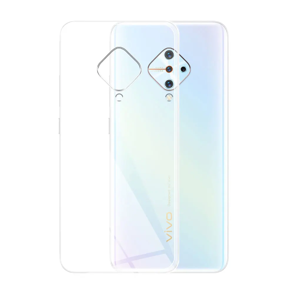 Clear Silicone Soft Case Back Cover with Bumper Protection