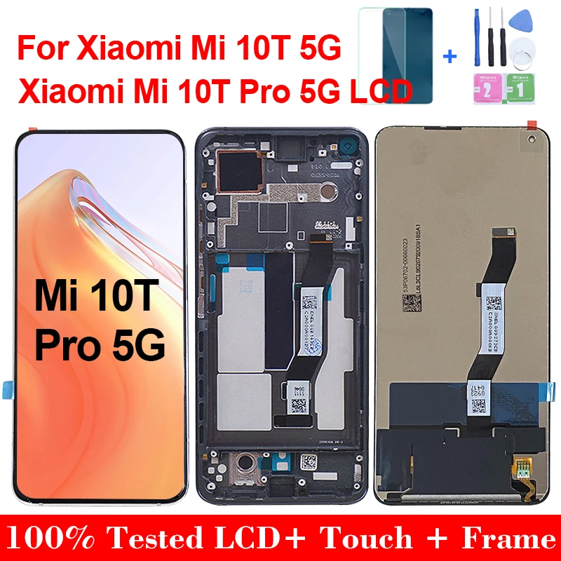 

ЖК-дисплей для Xiaomi Mi 10T, 6,67 дюйма, с дигитайзером сенсорного экрана в сборе