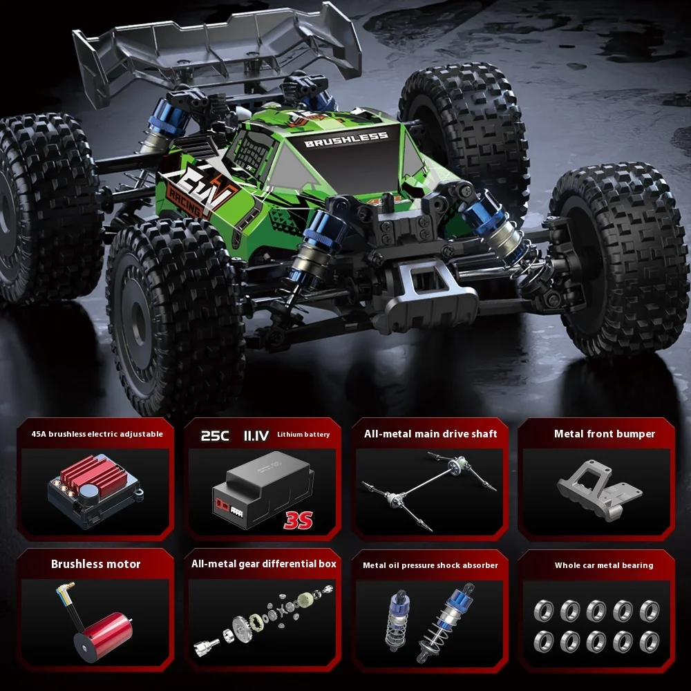 Kf13 High-speed Remote Control Car Cross-country Climbing Brushless High-speed Remote Control Car Model Toy 3