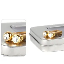  6pcs With Box Guitar Strings Nail Acoustic Guitar Bridge Pins Brass Guitar Strings Fixed Cone String Pins String Nails guitarra 