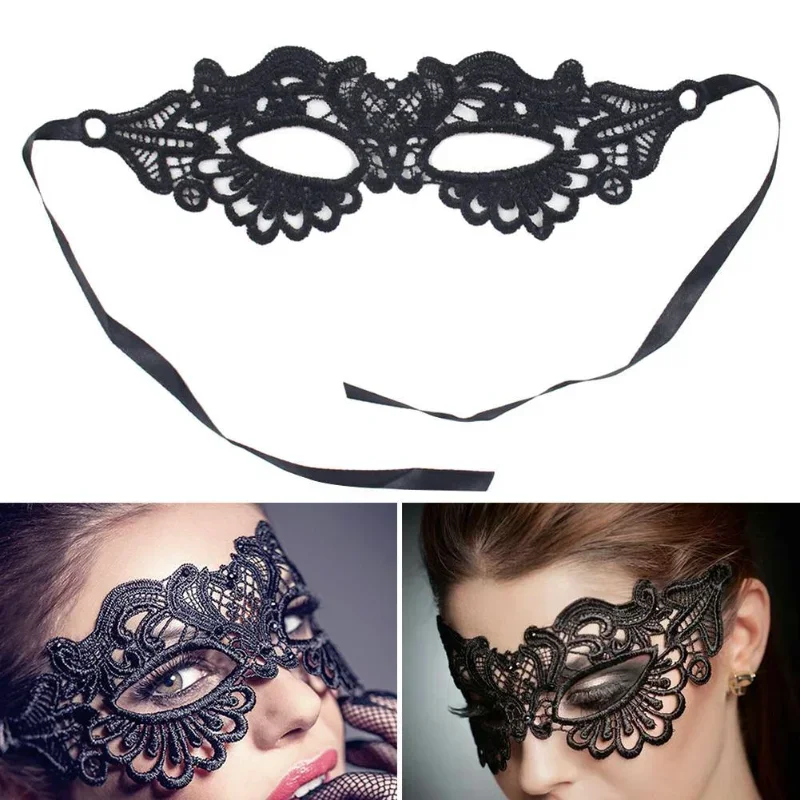 

1PC Half Face Sexy and Fun Eye Mask Female Makeup Ball Black Lace Mask Adult Women's Makeup Ball Supplies Carnaval Mask