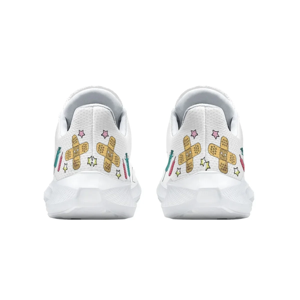 Women's Nusing Shoes Lightweight Lace Up Running Sneakers Men Tennis Trainers Lightweight Casual Sports Shoes