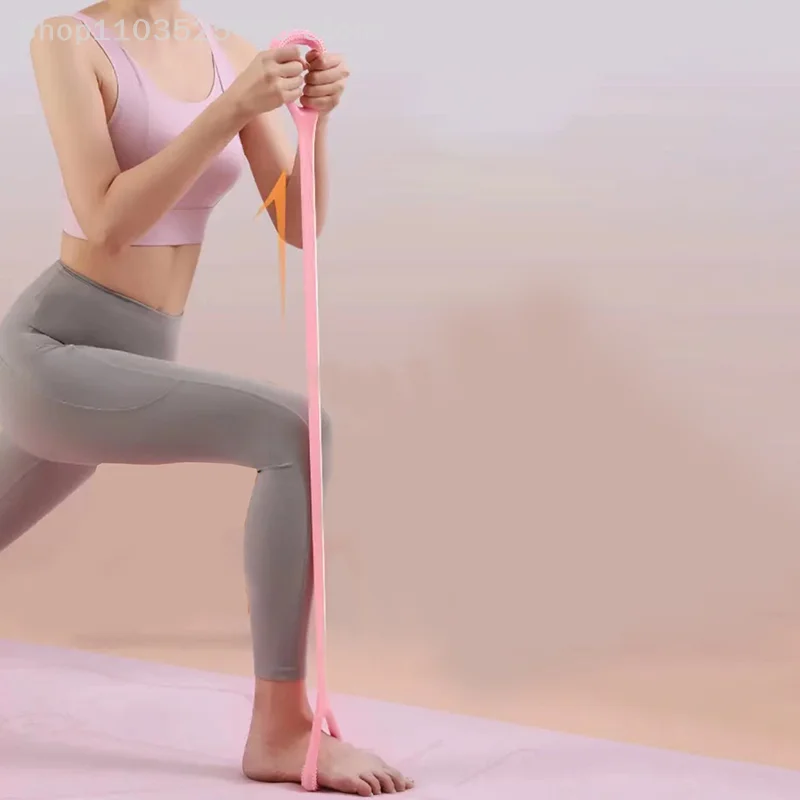 Yoga Fitness Elastic Rope Silicone Resistance Band for Arm Back Shoulder Exercise Gym Sports Straps Exercise Room fitness resistance band,fitness accessories