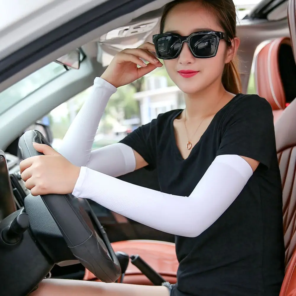 Sportswear Anti UV Cycling Oversleeves Ice  Arm Warmers Women Arm Sleeves Women Sunscreen Sleeves Sun Protection Sleeves