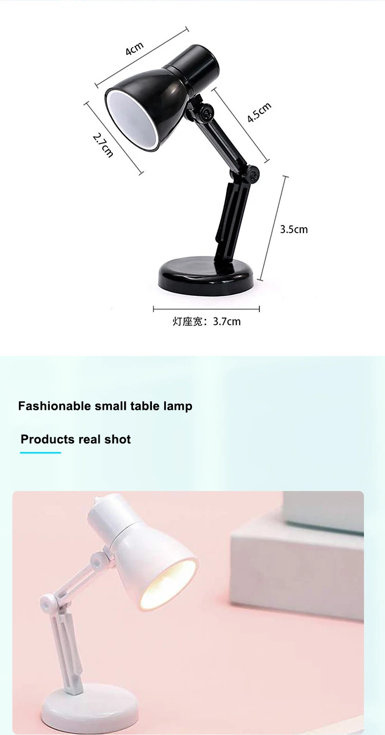 Description Picture 3 of itemLED Mini Warm Color Eye Protection Table Lamp Foldable Creative Small Book Lamp Multi-angle Adjustable Study Small Desk Lamp