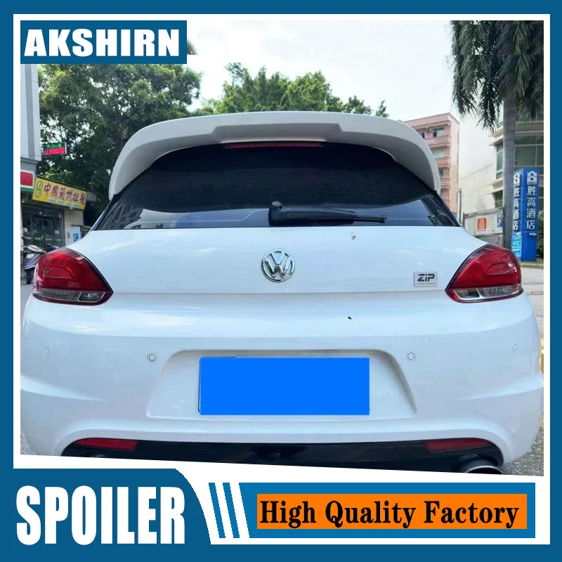 

Car Styling Fit For Volkswagen Scirocco 2009-2013 (only for R) CARBON FIBER Materoal Rear Roof Lip Spoiler Trunk Boot Wing