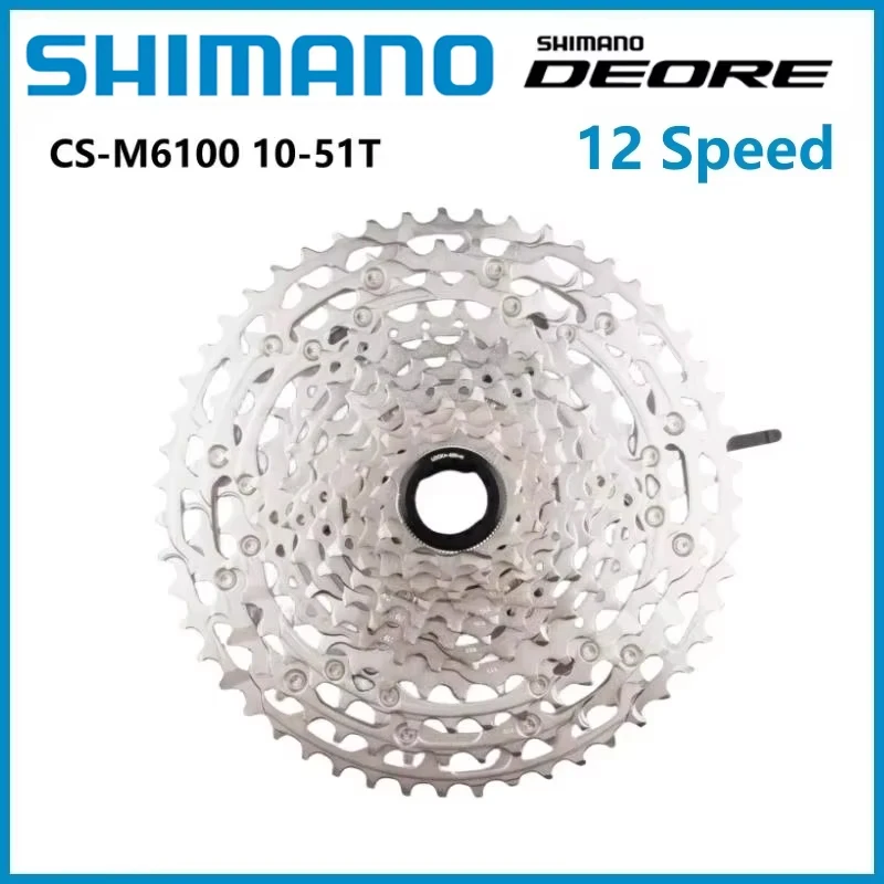 Shimano Deore Series CS-M6100 12 Speed Cassette 10-51T For Mountain Bike