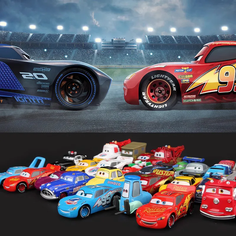 Takara Tomy Cars Lightning McQueen Jackson Storm Alloy car model die-casting collection gift giving classic children's gift toys 6