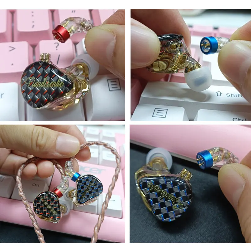 Nova Td08 Alta Fidelidade Tuning Boca Fones de Ouvido 0.78 2pin Resina Personalizado Febre Iem para Qdc Huawei Dinâmico com Fones dj Palco - Image 3