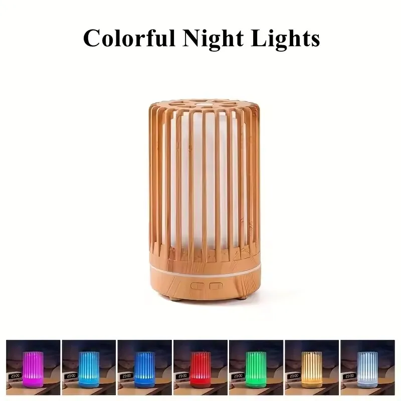 Wood Grain Humidifier 300ml USB Aroma Diffuser Atomizer USB Household Humidifier Hydrating Instrument Desktop Humidifier 6