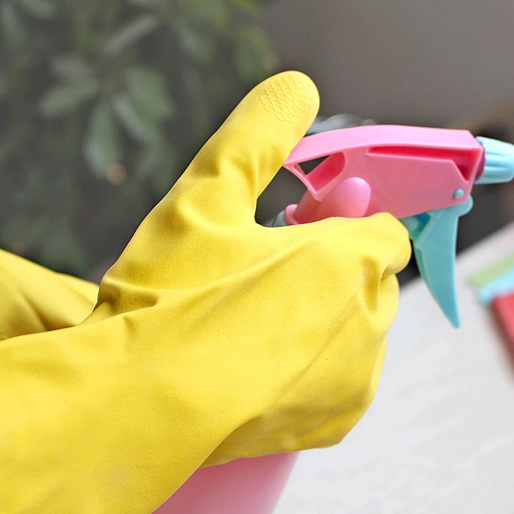Household Dishwashing Gloves Long Sleeve Thickened Waterproof Non Slip Kitchen Wash Dishes Housekeeping dishwashing gloves cleaning gloves