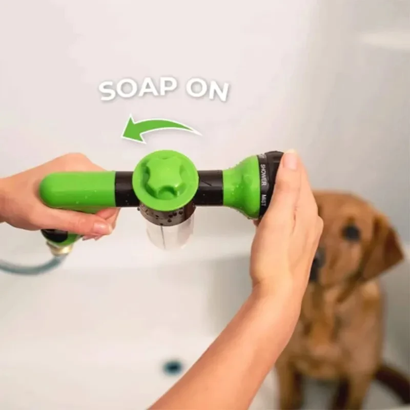 High-pressure Sprayer Nozzle Hose Dog Shower Gun 3 Mode Adjustable