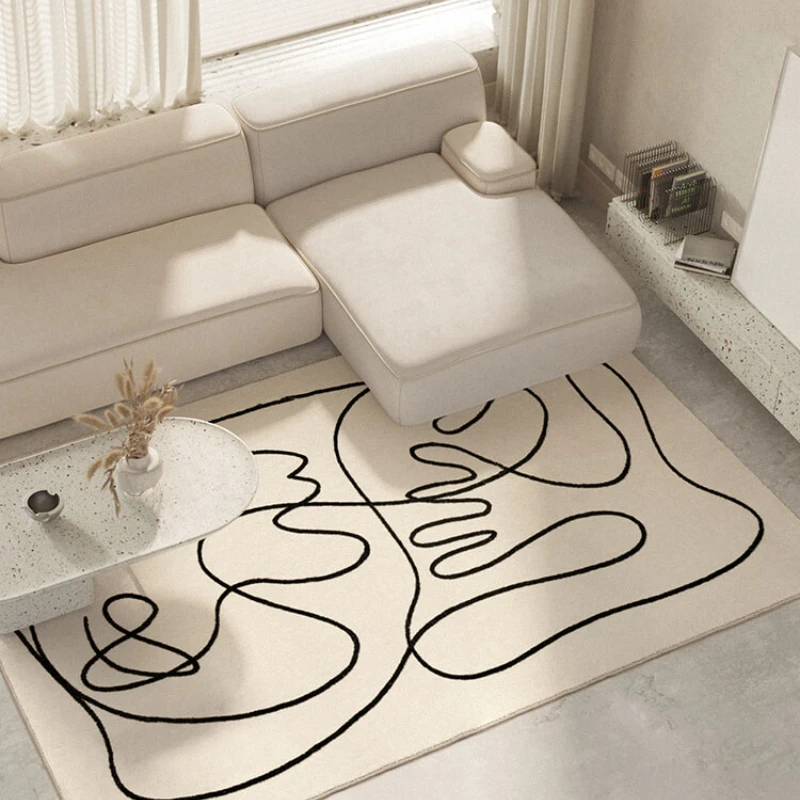 Nordic Style Living Room Decoration Carpet Home Large Area Rugs for Bedroom Fluffy Soft Cloakroom Rug Thickened Anti-skid Mat 4