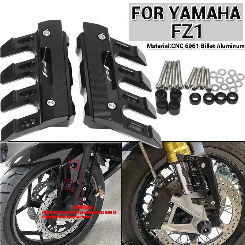 

With Logo For Yamaha FZ1 Fazer FZ1N FZ1-N FZ 1 N abs Motorcycle Front Fork Protector Fender Slider Guard Accessories Mudguard