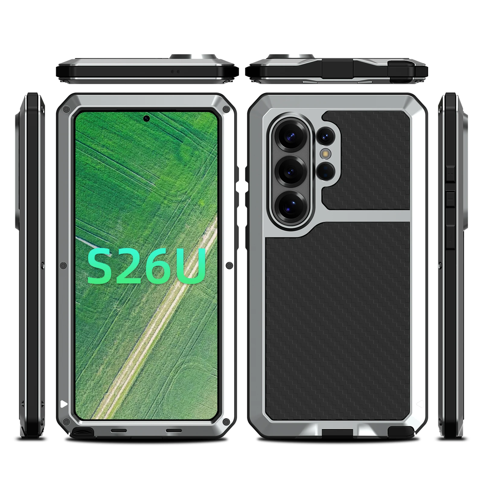 Rugged Shockproof Aluminum Alloy Phone Case