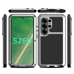 Rugged Shockproof Aluminum Alloy Phone Case for Galaxy S23 Ultra (Silver)