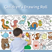 Children's Drawing Roll DIY Coloring Paper Roll Color Filling Paper Graffiti Scroll Paper-cut for Kids Painting Educational Toys 1