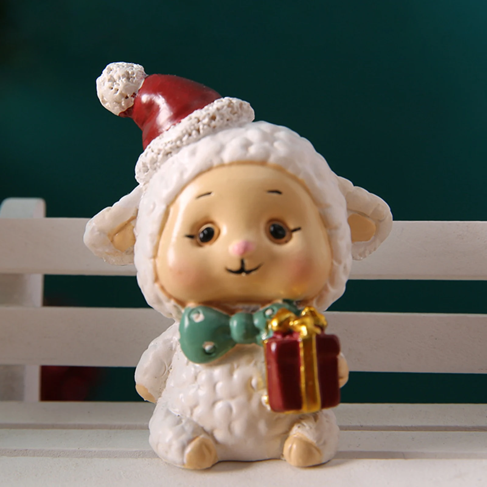 Festive Miniature Christmas Tree and Snowman Ornament
